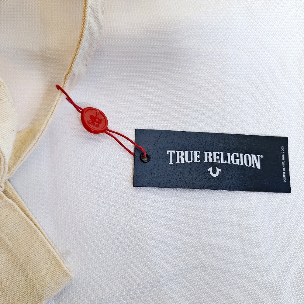 NWT True Religion brand " The Save Mother Earth" reuseable shopper/tote. - Picture 5 of 7